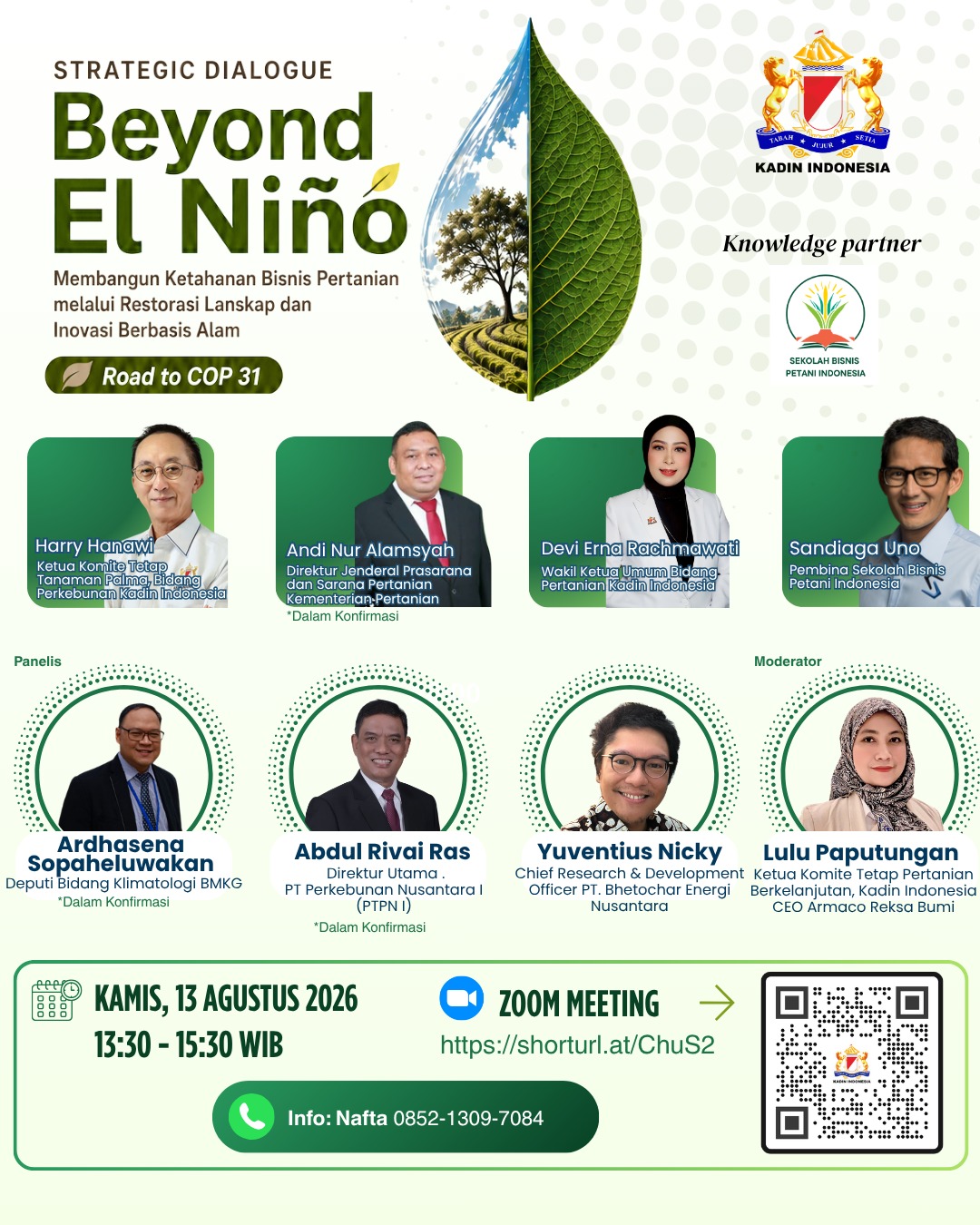 STRATEGIC DIALOGUE BEYOND EL NIÑO
